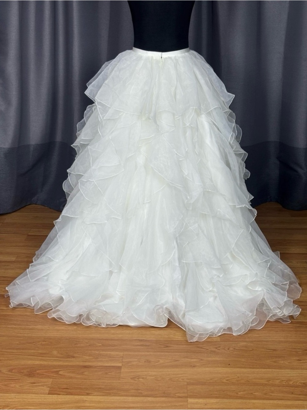 Alfred Angelo White Layered Organza Ruffle Ball Skirt - Picture 3 of 8